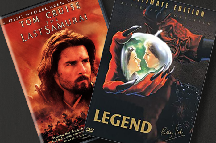 DVD covers for The Last Samurai and Legend (1985)