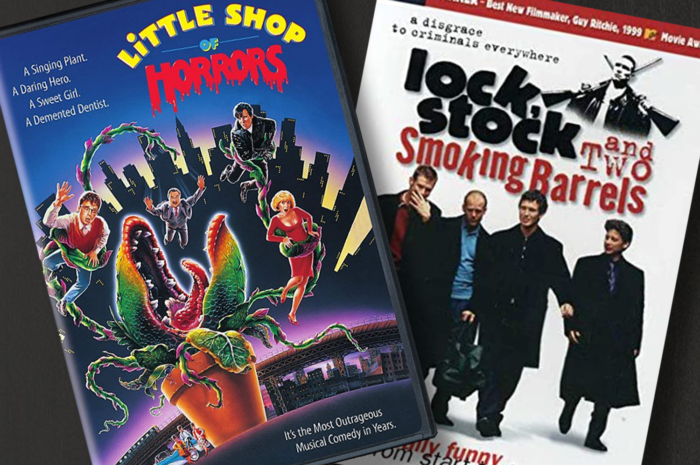 Little Shop of Horrors and Lock, Stock and Two Smoking Barrels DVD covers