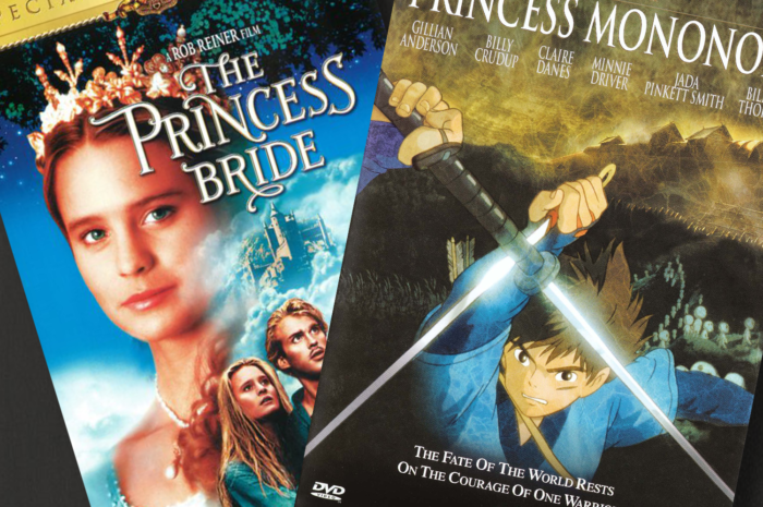 The Princess Bride and Princess Mononoke DVD covers