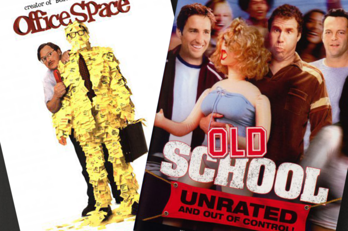 Old School and Office Space DVD covers