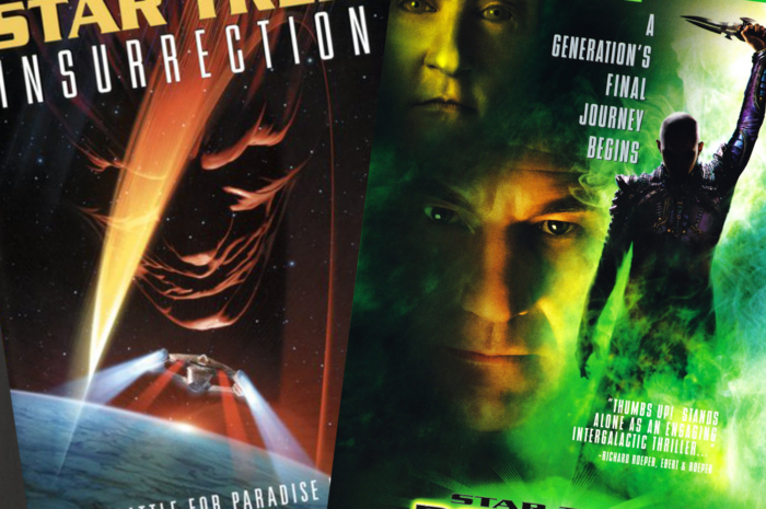 DVD covers for Star Trek Insurrection and Star Trek Nemesis